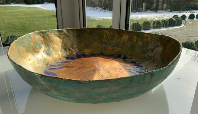 Large bowl side view